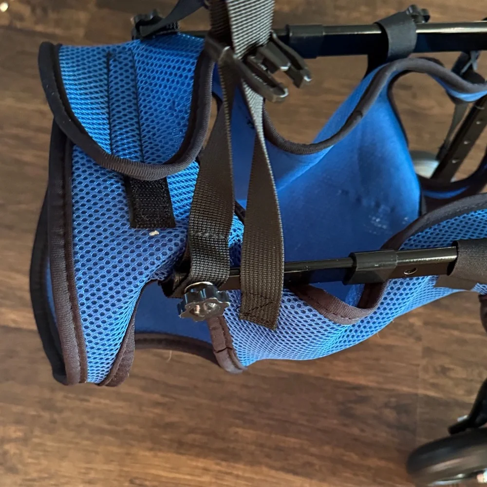 Dog Wheelchair Harness with Black Straps